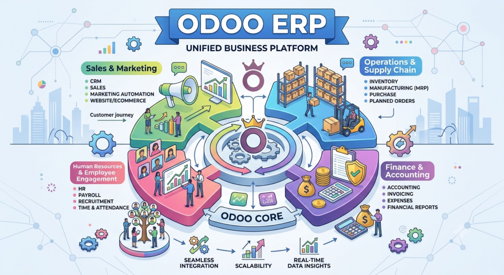 Odoo ERP software for integrated business management