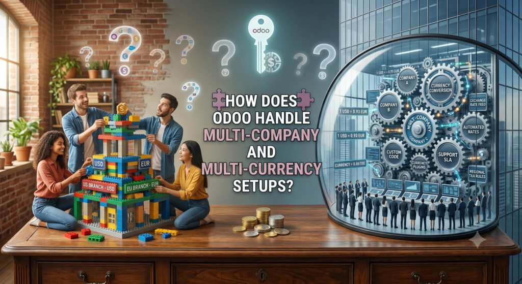 Odoo multi-company and multi-currency ERP setup